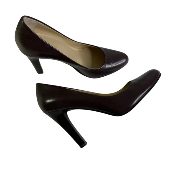 Lauren Ralph Lauren Sabrina 3.5" Heel Brown Pumps Size 7.5B - Picture 9 of 12